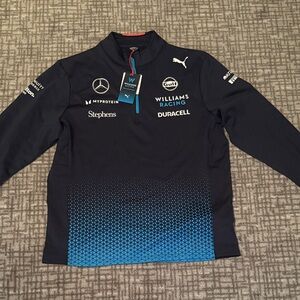 Puma Williams Racing Black and Blue Jacket three quarter zip